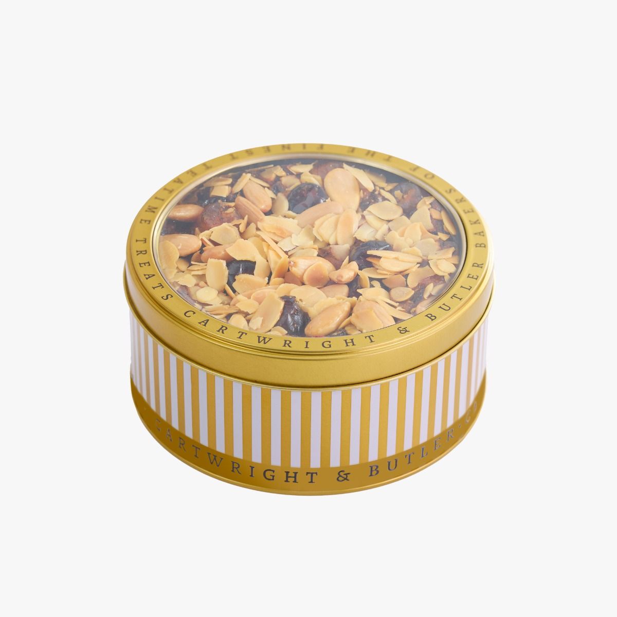 Cherry & Almond Decorated Round Fruit Cake